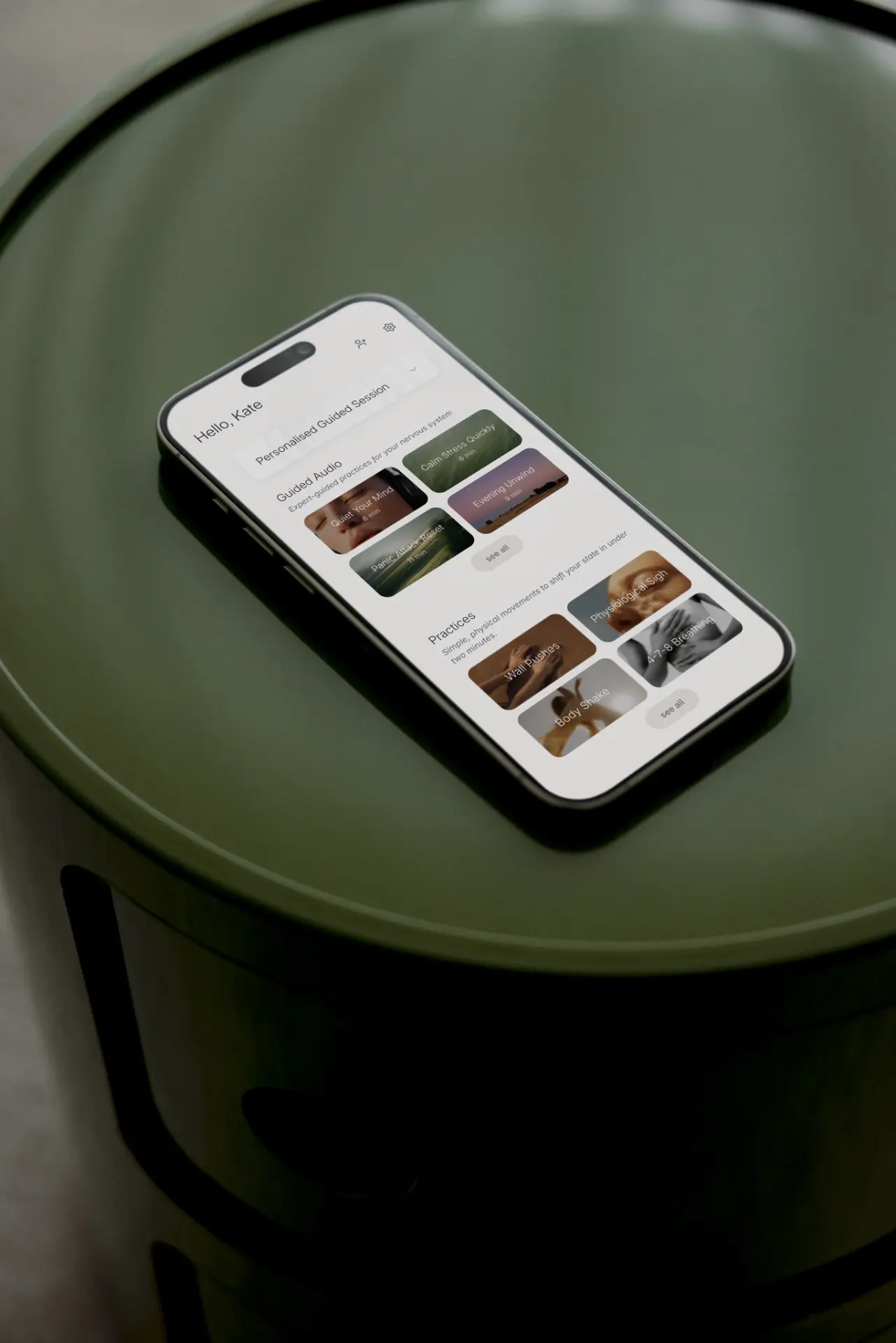 Creator-led product on a phone